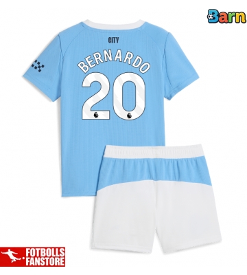 Manchester City Bernardo Silva #20 Hemmatröja Barn 2025-26 Kortärmad (+ Korta byxor)